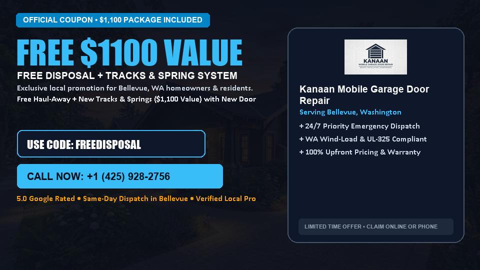 Kanaan Mobile Garage Door Repair FREE Haul-Away & Heavy-Duty Tracks with New Door